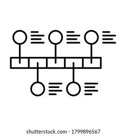 
Timeline  Line Style Vector Icon Which Can Easily Modify Or Edit
