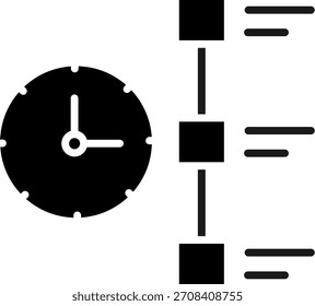 Línea de tiempo de diseño de iconos de Vector