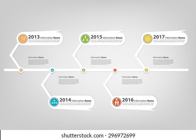 timeline messagebox theme with business icon (vector eps10)