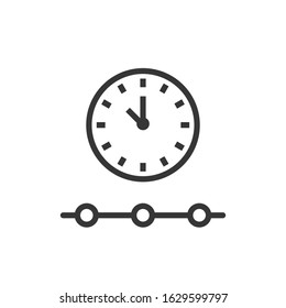 Timeline Outline Icon. Thin Line Concept Element From Fintech Technology Icons Collection.