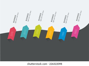 Timeline paper concept. Infographic. 
