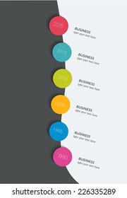 Timeline paper concept. Infographic. 