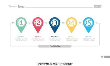 Timeline pin pointer slide template