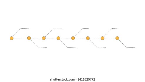 Timeline presentation for 8 years, Timeline infographics design vector and Presentation business can be used for Business concept with 8 options, steps or processes.