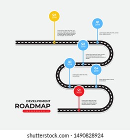 Timeline and Roadmap Infographic Template