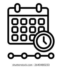 Timeline Simple Vector Icon Collection