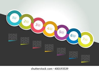 Timeline speech bubble concept. Infographic.