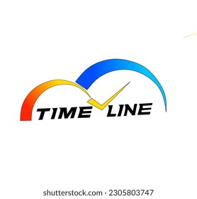 Timeline speedometer vector logo design