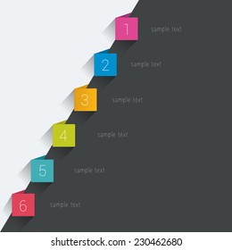 Timeline. Step by step template. Infographic.