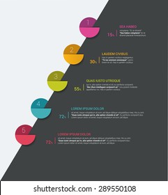 Timeline. Step by step template. Infographic.