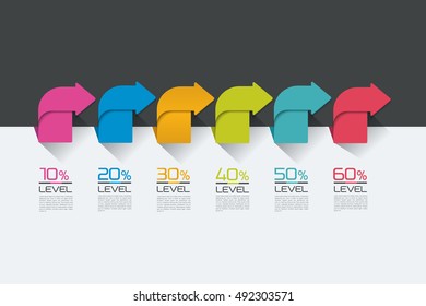 Timeline. Step by step template. Infographic