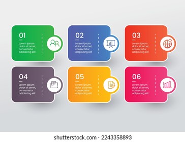 Timeline steps business infographic template