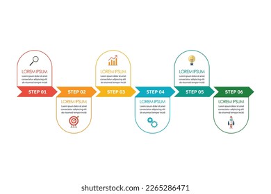 Timeline steps templates infographic. Vector illustration