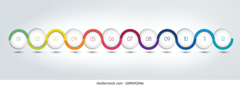 Timeline, table, schedule, template, infographic.