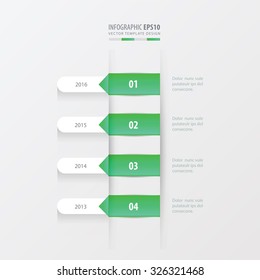 timeline template  green  gradient color