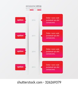 timeline template   pink gradient color