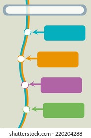 Timeline template presentation or infographic