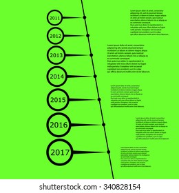timeline template simple design vector