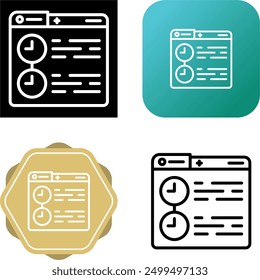 Timeline Unique Vector Icon Illustration