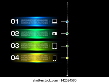 time-line vector