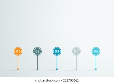 Timeline Vector 3d Infographic 1