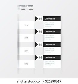 timeline vector   black and white color