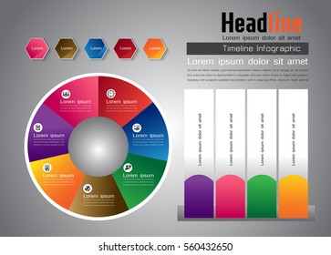 Timeline vector, business concept, Collection infographics
