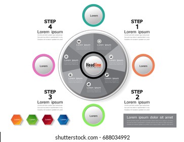 Timeline vector, business concept, Collection infographics