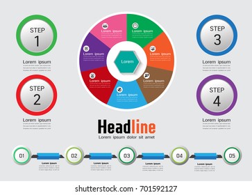 Timeline vector, business concept, Collection infographics
