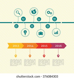 Timeline vector graphic
