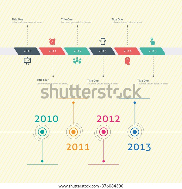 Timeline Vector Graphic Stock Vector (Royalty Free) 376084300 ...