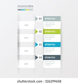 timeline vector   Green, blue, gray color