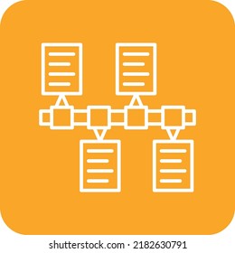 Icono de vector de línea de tiempo. Se puede usar para imprimir, móviles y aplicaciones web.