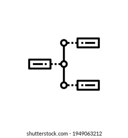 Timeline vector icon, chronology symbol. Process icon. Infographic sign. Timeline icon for social media marketing concept. Modern, simple flat vector illustration for web site or mobile app