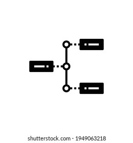 Timeline vector icon, chronology symbol. Workflow icon. Layout sign. Timeline icon for social media marketing concept. Modern, simple flat vector illustration for web site or mobile app