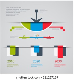 Timeline vector infographic