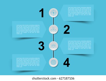 Timeline vector infographic modern design