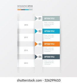 timeline vector  yellow, blue, pink color