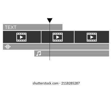 Timeline video editing for Post Production. 