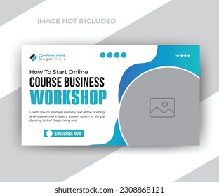Timeline video thumbnail or web banner for your business promotions ads design template