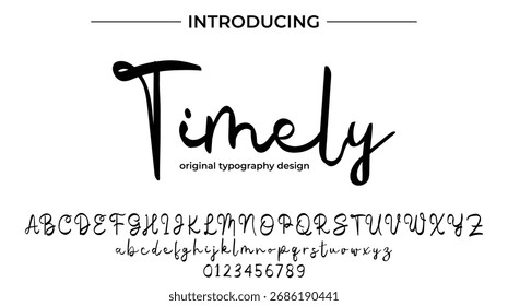Timely - Elegant Script Font for Smooth Handwritten Design and Creative Typography