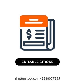 Timely Financial News Reporting Vector Icon Illustration