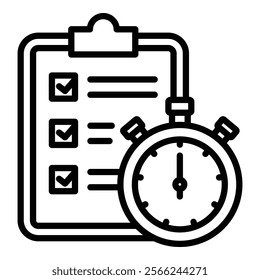 Timely Reporting Icon Element For Design