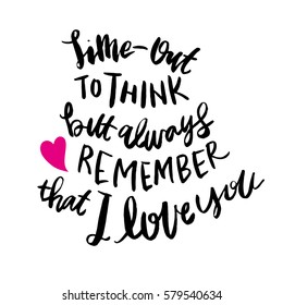 Time-out Chair Quote, Hand lettered Child Discipline Quote