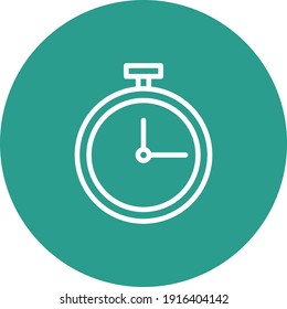 Timeout, clock, timer, late Icon vector image. Can be used for phone and tablet. Suitable for mobile apps, web apps and print media.
