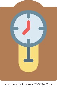 timepiece Vector illustration on a transparent background. Premium quality symmbols. Line Color vector icons for concept and graphic design. 