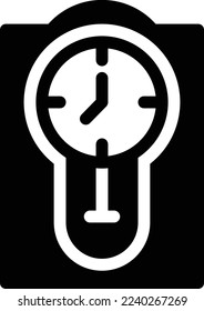 timepiece Vector illustration on a transparent background. Premium quality symmbols. Glyphs vector icons for concept and graphic design.