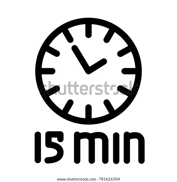 Timer 15 Minutes Vector Illustration Isolated Stock Vector Royalty Free 781626304 Shutterstock