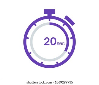 Timer 20 Sec Icon, 20 Seconds Digital Timer. Clock And Watch, Timer, Countdown