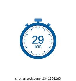 Timer 29 min Icon, 29 Minuten digitale Timer. Uhren, Countdown.